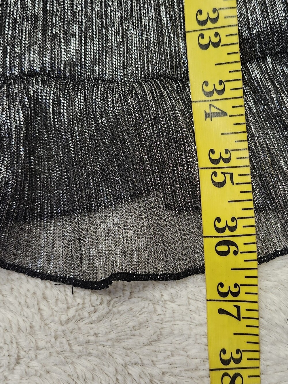 • NWT One Pretty Time Long Sleeve Mock Neck A-Line Dress Size XL Silver & Black - Picture 11 of 11